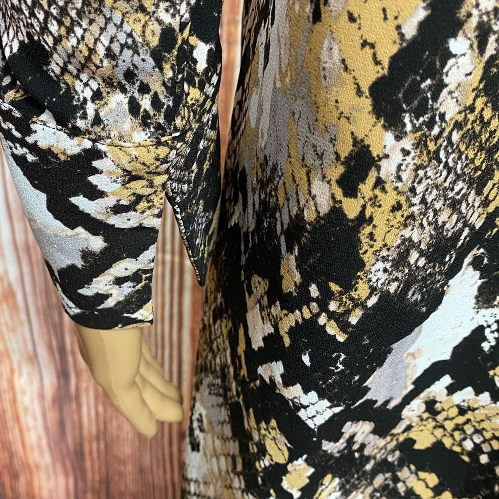 Jennifer Lopez Python Print Collared‎ Shirtdress - image 6